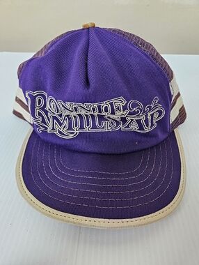 Ronnie Millsap Purple Trucker Hat Vintage Cap0018